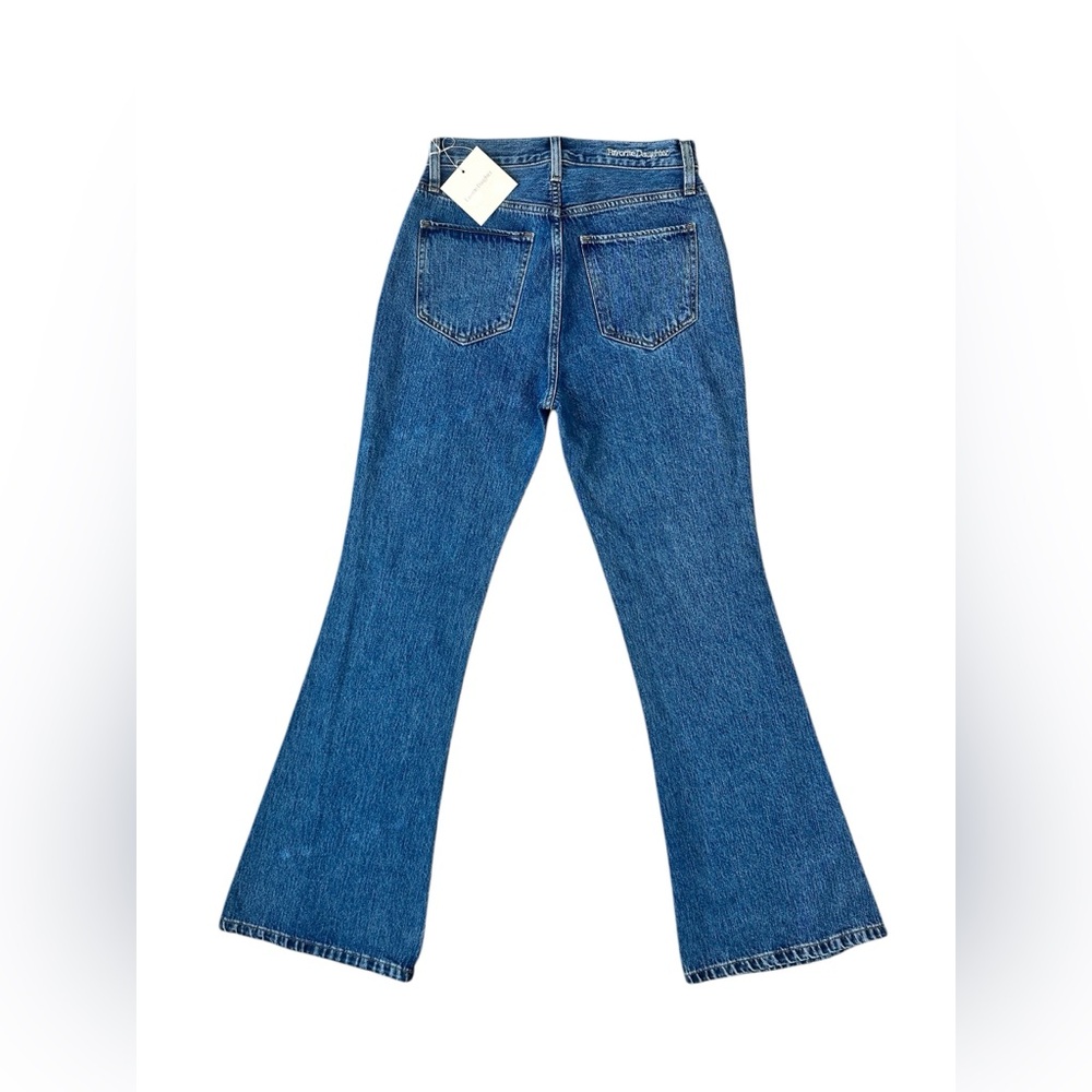 FAVORITE DAUGHTER Jeans The Valentina Flare Super High Rise Denim Blue Size 25 - Picture 6 of 11